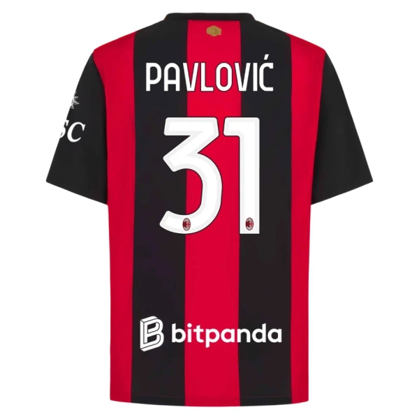 Camisola AC Milan Pavlovic 31 Homem Equipamento 1ª 2026-27