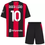 Camisola AC Milan Rafael Leao 10 Criança Equipamento 1ª 2026-27