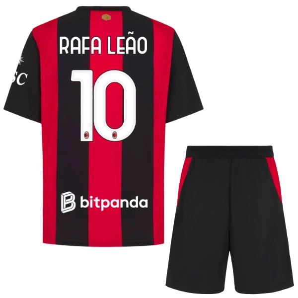 Camisola AC Milan Rafael Leao 10 Criança Equipamento 1ª 2026-27