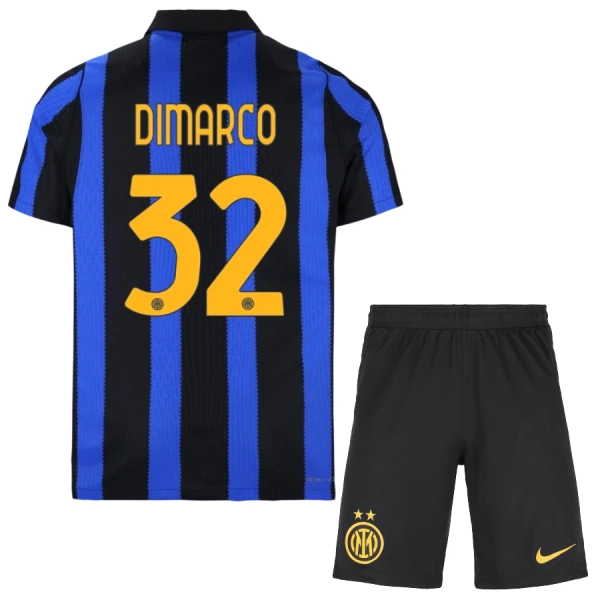 Camisola Inter Milan Dimarco 32 Criança Equipamento 1ª 2026-27 Camisola Inter Milan Dimarco 32 Criança Equipamento 1ª 2026-27