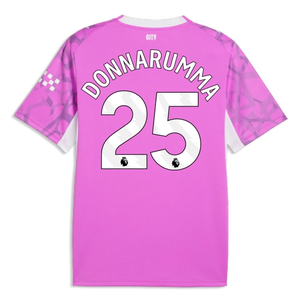 Camisola Guarda-Redes Manchester City Donnarumma 25 Homem Equipamento 2ª 2026-27 Rosa Camisola Guarda-Redes Manchester City Donnarumma 25 Homem Equipamento 2ª 2026-27 Rosa