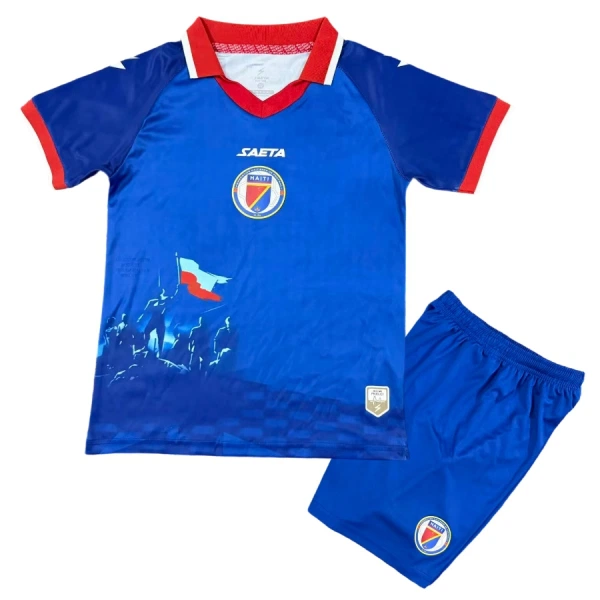 Camisola Haiti Criança Equipamento 1ª Mundial 2026