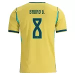 Camisola Brasil Bruno Guimaraes 8 Homem Equipamento 1ª Mundial 2026