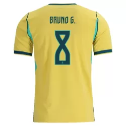 Camisola Brasil Bruno Guimaraes 8 Homem Equipamento 1ª Mundial 2026