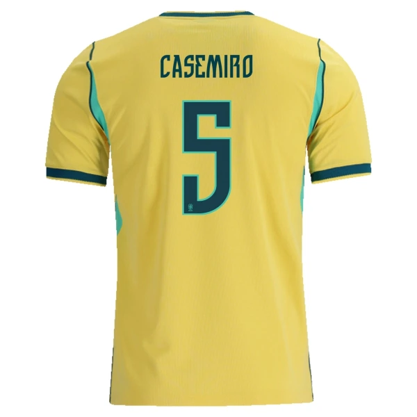 Camisola Brasil Casemiro 5 Homem Equipamento 1ª Mundial 2026 Camisola Brasil Casemiro 5 Homem Equipamento 1ª Mundial 2026