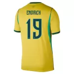 Camisola Brasil Endrick 19 Homem Equipamento 1ª Mundial 2026