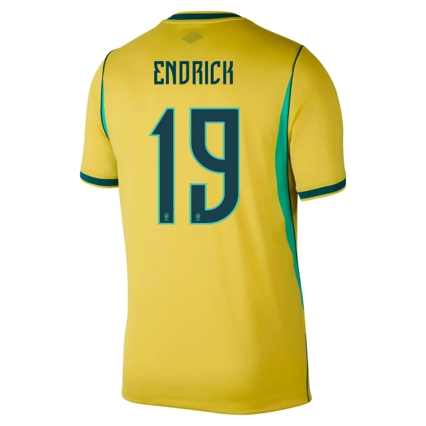 Camisola Brasil Endrick 19 Homem Equipamento 1ª Mundial 2026 Camisola Brasil Endrick 19 Homem Equipamento 1ª Mundial 2026