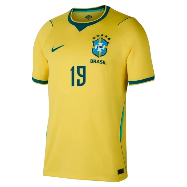 Camisola Brasil Endrick 19 Homem Equipamento 1ª Mundial 2026