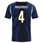 Camisola Brasil Marquinhos 4 Homem Equipamento 2ª Mundial 2026