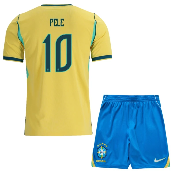 Camisola Brasil Pele 10 Criança Equipamento 1ª Mundial 2026 Camisola Brasil Pele 10 Criança Equipamento 1ª Mundial 2026