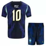 Camisola Brasil Pele 10 Criança Equipamento 2ª Mundial 2026