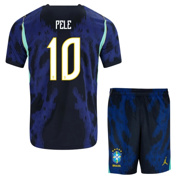 Camisola Brasil Pele 10 Criança Equipamento 2ª Mundial 2026 Camisola Brasil Pele 10 Criança Equipamento 2ª Mundial 2026