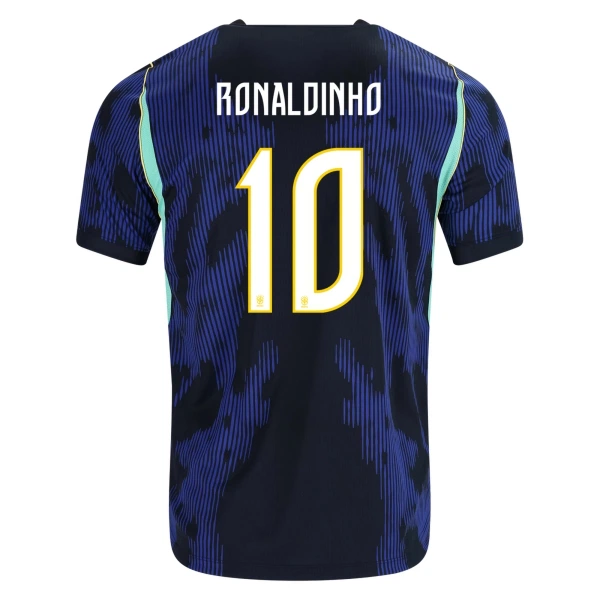 Camisola Brasil Ronaldinho 10 Criança Equipamento 2ª Mundial 2026