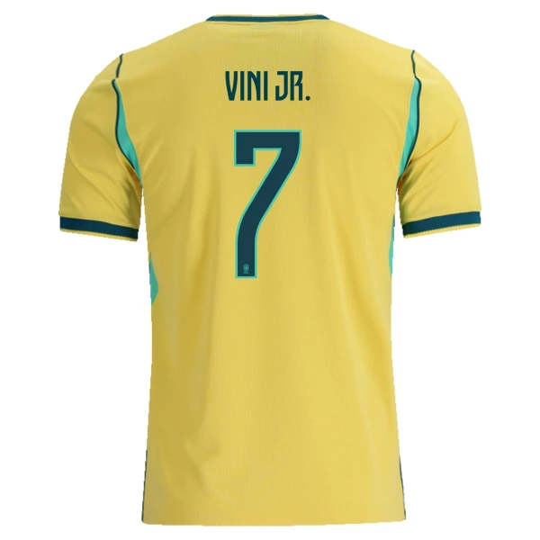 Camisola Brasil Vini JR. 7 Homem Equipamento 1ª Mundial 2026 Camisola Brasil Vini JR. 7 Homem Equipamento 1ª Mundial 2026