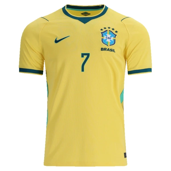 Camisola Brasil Vini JR. 7 Homem Equipamento 1ª Mundial 2026