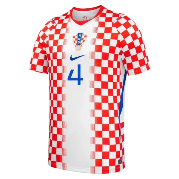 Camisola Croácia Gvardiol 4 Criança Equipamento 1ª Mundial 2026