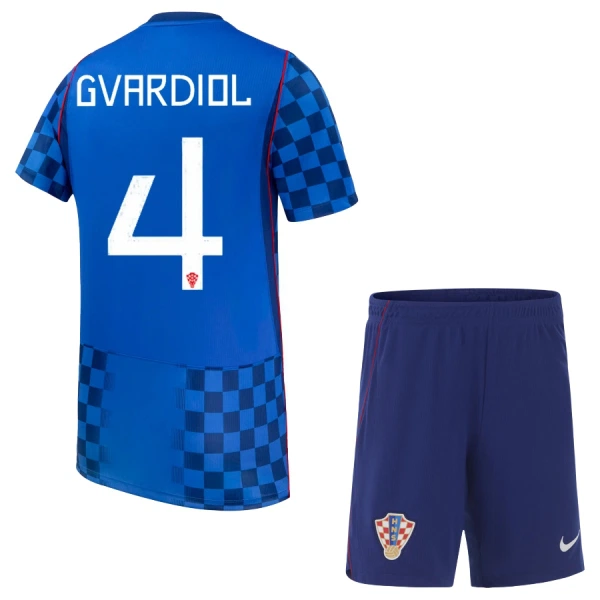Camisola Croácia Gvardiol 4 Criança Equipamento 2ª Mundial 2026 Camisola Croácia Gvardiol 4 Criança Equipamento 2ª Mundial 2026