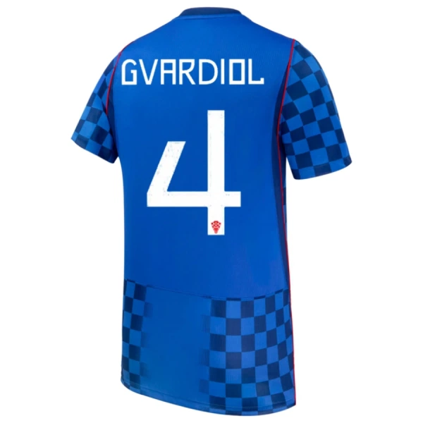 Camisola Croácia Gvardiol 4 Criança Equipamento 2ª Mundial 2026