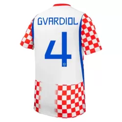 Camisola Croácia Gvardiol 4 Homem Equipamento 1ª Mundial 2026