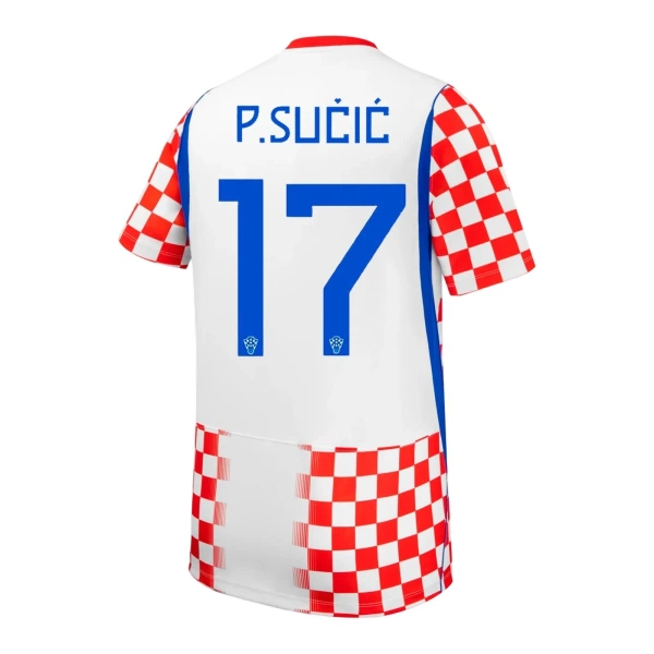 Camisola Croácia P. Sucic 17 Homem Equipamento 1ª Mundial 2026 Camisola Croácia P. Sucic 17 Homem Equipamento 1ª Mundial 2026