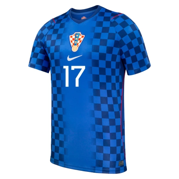 Camisola Croácia P. Sucic 17 Homem Equipamento 2ª Mundial 2026
