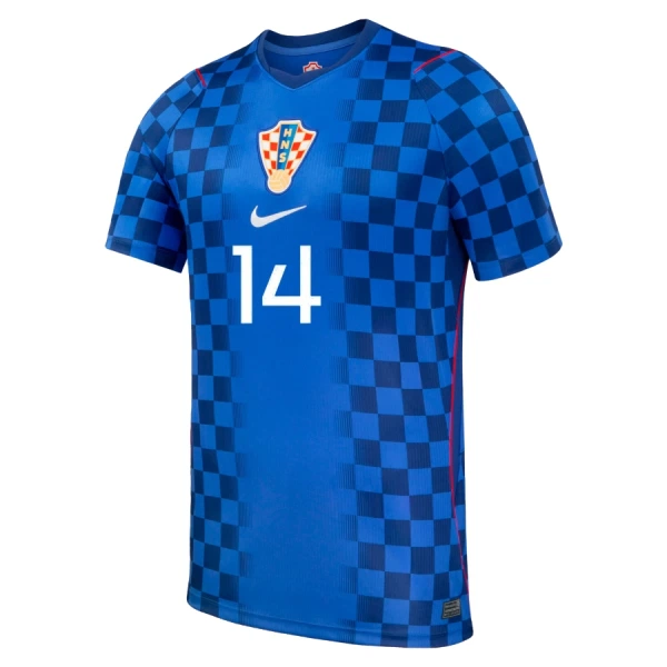 Camisola Croácia Perišić 14 Homem Equipamento 2ª Mundial 2026
