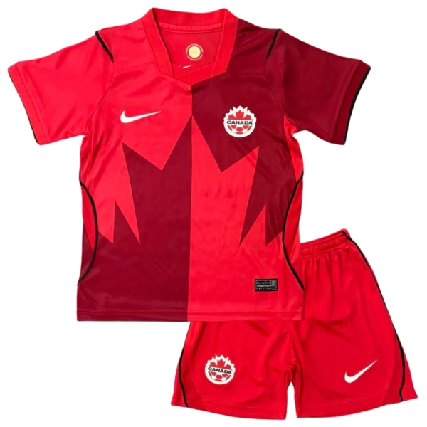 Camisola Canadá Criança Equipamento 1ª Mundial 2026 Camisola Canadá Criança Equipamento 1ª Mundial 2026