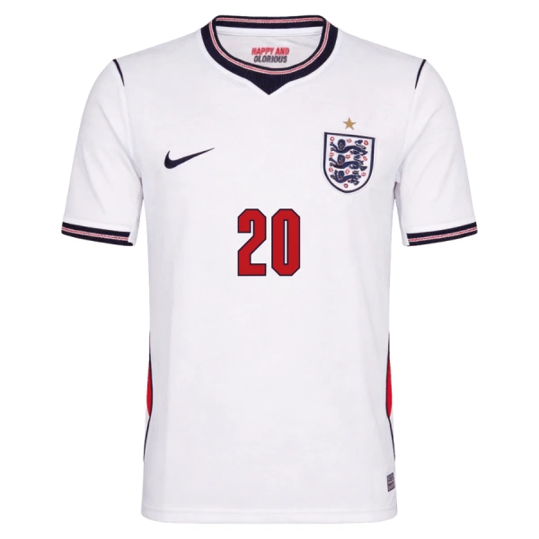 Camisola Inglaterra Palmer 20 Homem Equipamento 1ª Mundial 2026