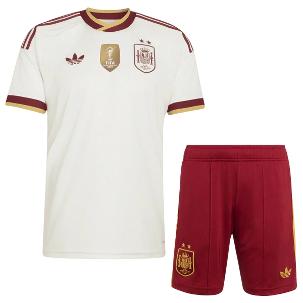 Camisola Espanha 2 Stars Criança Equipamento 2ª Mundial 2026 Camisola Espanha 2 Stars Criança Equipamento 2ª Mundial 2026