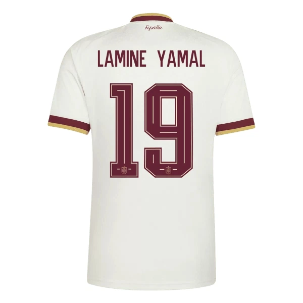 Camisola Espanha 2 Stars Lamine Yamal 19 Criança Equipamento 2ª Mundial 2026