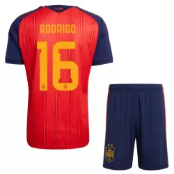 Camisola Espanha 2 Stars Rodrigo 16 Criança Equipamento 1ª Mundial 2026 Camisola Espanha 2 Stars Rodrigo 16 Criança Equipamento 1ª Mundial 2026