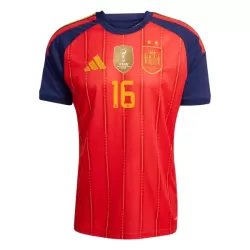 Camisola Espanha 2 Stars Rodrigo 16 Criança Equipamento 1ª Mundial 2026