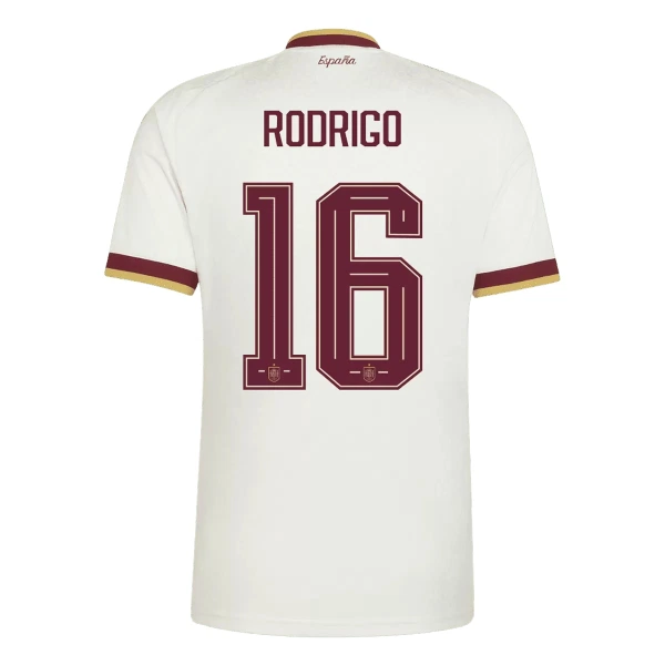Camisola Espanha 2 Stars Rodrigo 16 Criança Equipamento 2ª Mundial 2026