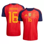 Camisola Espanha 2 Stars Rodrigo 16 Homem Equipamento 1ª Mundial 2026