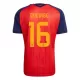 Camisola Espanha 2 Stars Rodrigo 16 Homem Equipamento 1ª Mundial 2026