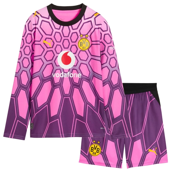Camisola Guarda-Redes Borussia Dortmund Criança Equipamento 2ª 2026-27 Rosa Manga Comprida Camisola Guarda-Redes Borussia Dortmund Criança Equipamento 2ª 2026-27 Rosa Manga Comprida