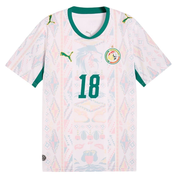 Camisola Senegal Sarr 18 Homem Equipamento 1ª Mundial 2026
