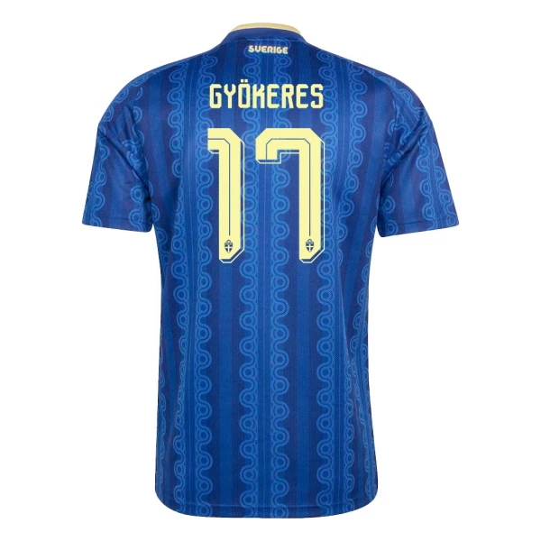 Camisola Suécia Gyokeres 17 Homem Equipamento 2ª Mundial 2026 Camisola Suécia Gyokeres 17 Homem Equipamento 2ª Mundial 2026