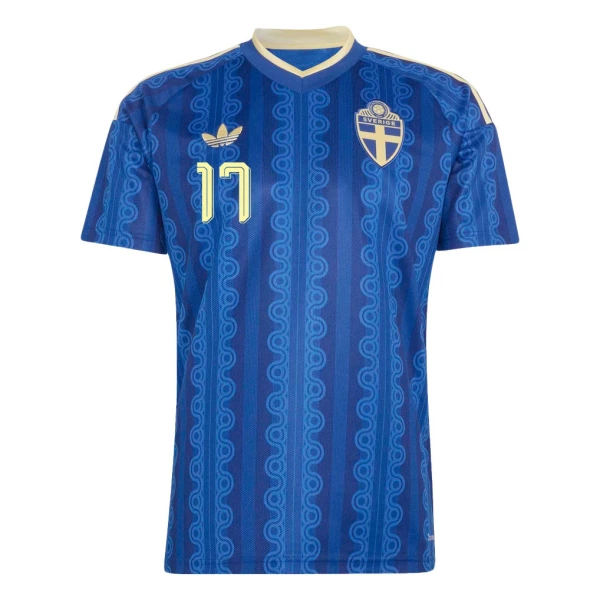 Camisola Suécia Gyokeres 17 Homem Equipamento 2ª Mundial 2026