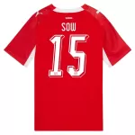 Camisola Suíça Djibril Sow 15 Homem Equipamento 1ª Mundial 2026