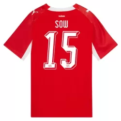 Camisola Suíça Djibril Sow 15 Homem Equipamento 1ª Mundial 2026 Camisola Suíça Djibril Sow 15 Homem Equipamento 1ª Mundial 2026