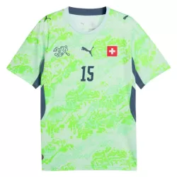 Camisola Suíça Djibril Sow 15 Homem Equipamento 2ª Mundial 2026