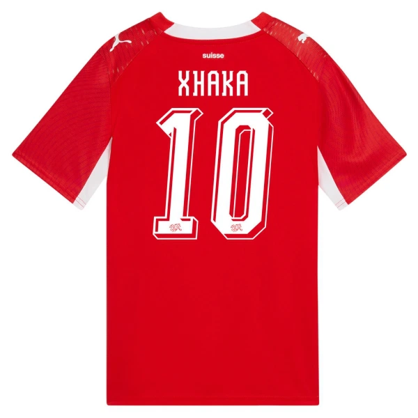 Camisola Suíça Granit Xhaka 10 Homem Equipamento 1ª Mundial 2026 Camisola Suíça Granit Xhaka 10 Homem Equipamento 1ª Mundial 2026