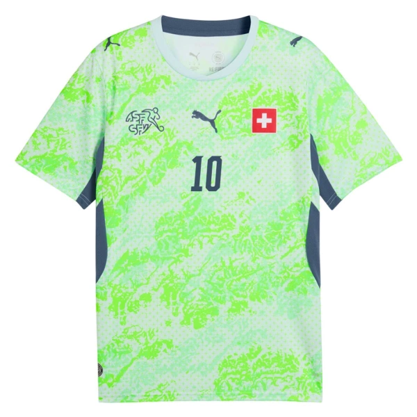 Camisola Suíça Granit Xhaka 10 Homem Equipamento 2ª Mundial 2026