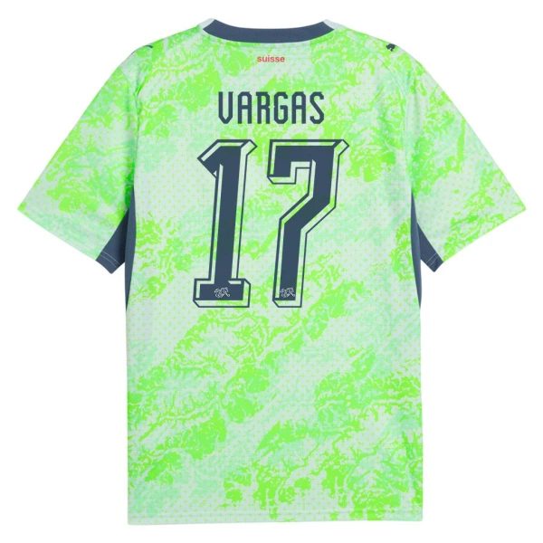 Camisola Suíça Vargas 17 Homem Equipamento 2ª Mundial 2026 Camisola Suíça Vargas 17 Homem Equipamento 2ª Mundial 2026