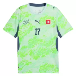 Camisola Suíça Vargas 17 Homem Equipamento 2ª Mundial 2026