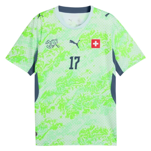 Camisola Suíça Vargas 17 Homem Equipamento 2ª Mundial 2026