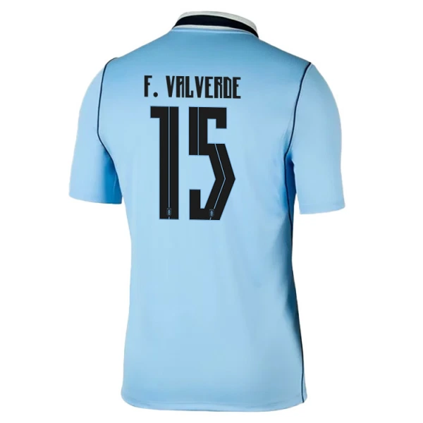 Camisola Uruguai Federico Valverde 15 Homem Equipamento 1ª Mundial 2026 Camisola Uruguai Federico Valverde 15 Homem Equipamento 1ª Mundial 2026