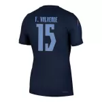 Camisola Uruguai Federico Valverde 15 Homem Equipamento 2ª Mundial 2026