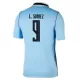 Camisola Uruguai Luis Suárez 9 Homem Equipamento 1ª Mundial 2026 Camisola Uruguai Luis Suárez 9 Homem Equipamento 1ª Mundial 2026